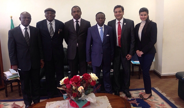 The Hon'ble Minister of Higher Education, Cameroon with TOA